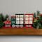 16.5" Locomotive Train Wood Christmas Advent Calendar